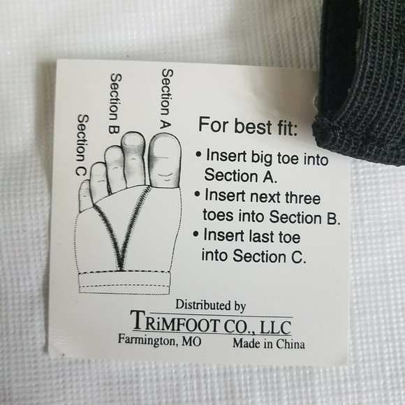 Foot Mittens Dance Class Toe Socks shoe Zebra Print Small - Picture 5 of 7